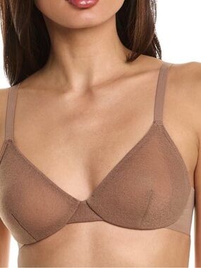 SPANX SheerFlex Fit-to-You Bra Small A–C Cup Café au Lait NWT